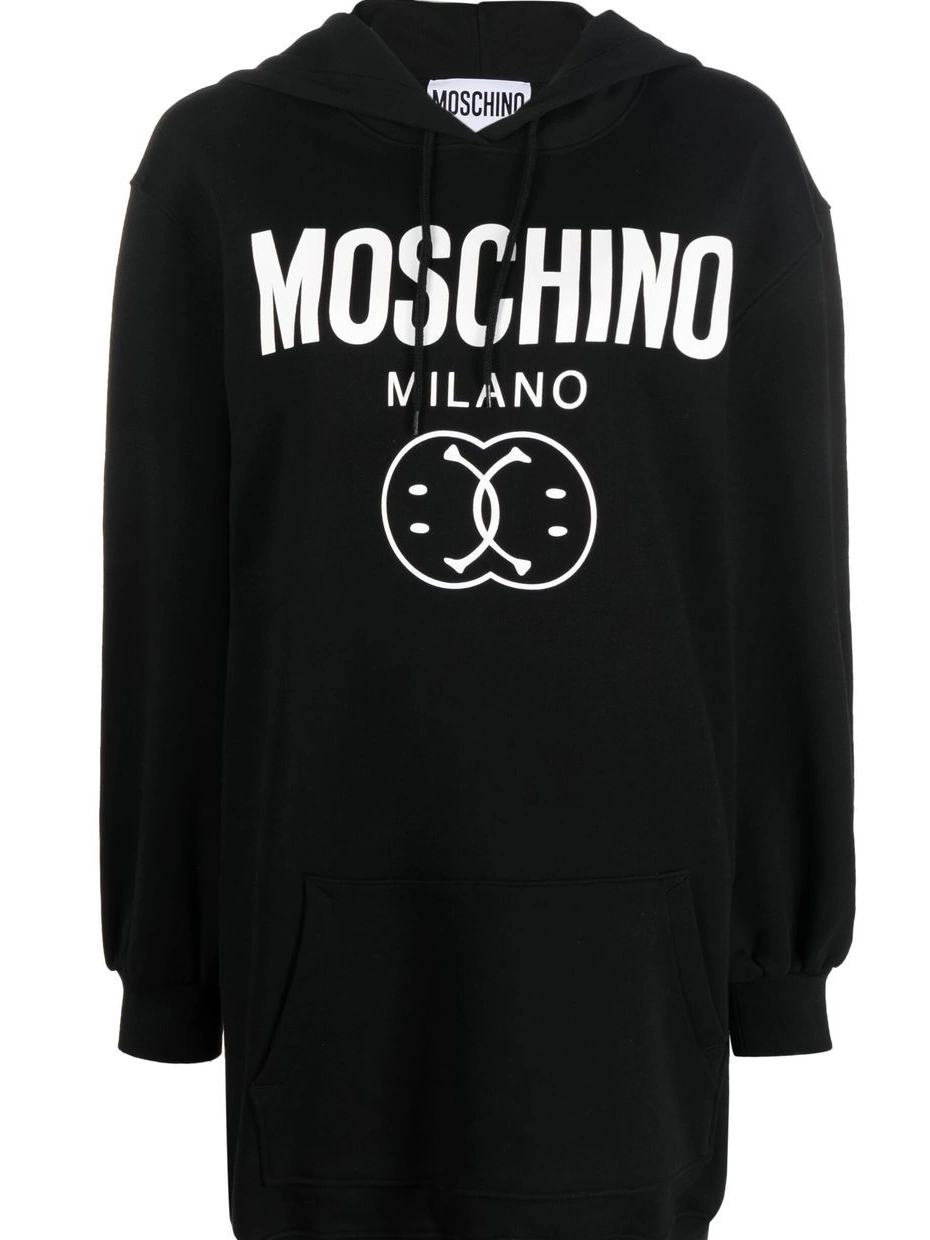 logo-print Women Love dress Moschino hooded 0403